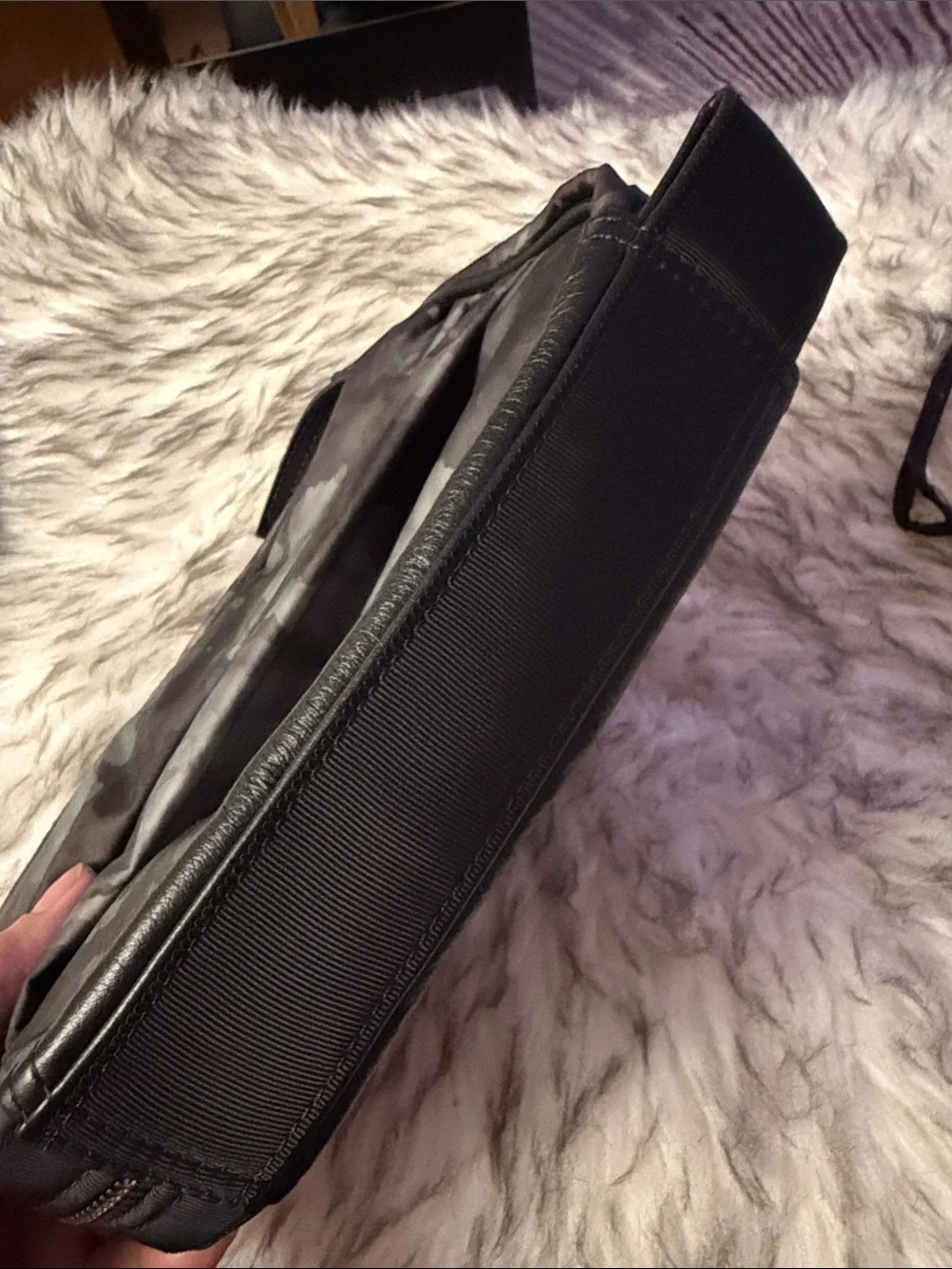 lululemon athletica Black Gray Camo Toiletry Pouch